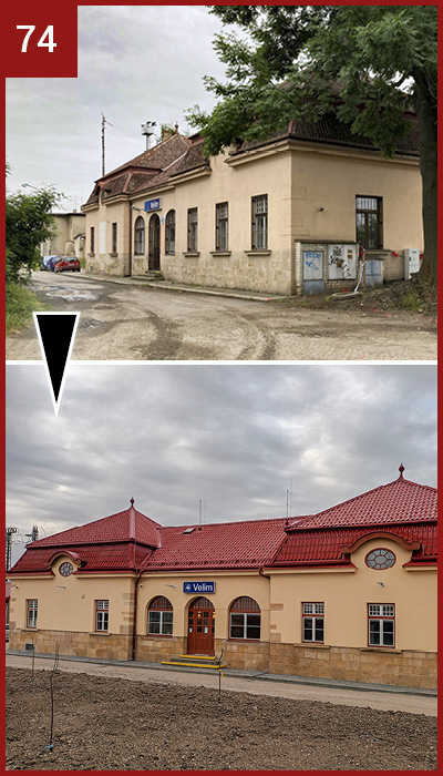 Velim  –  Oprava výpravní budovy železniční stanice