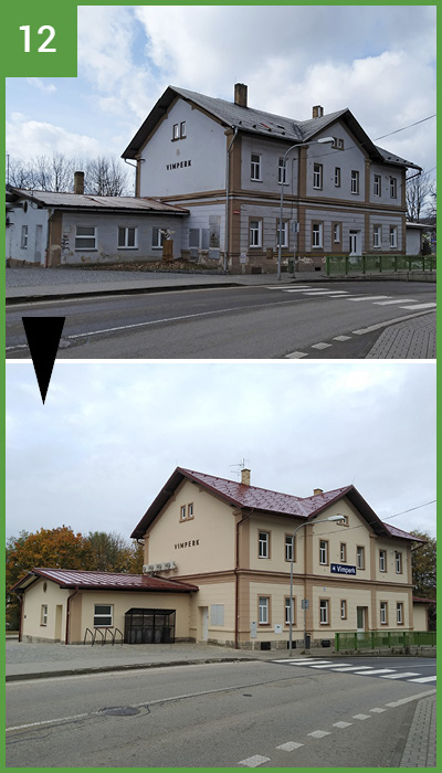 Vimperk  –  Oprava nádražní budovy