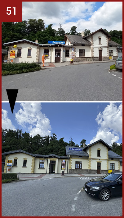 Senohraby  –  Oprava nádražní budovy
