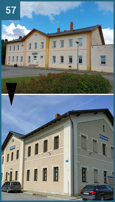Rybniště  –  Oprava nádražní budovy